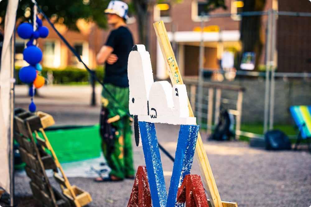 Byggplats Kappsegling