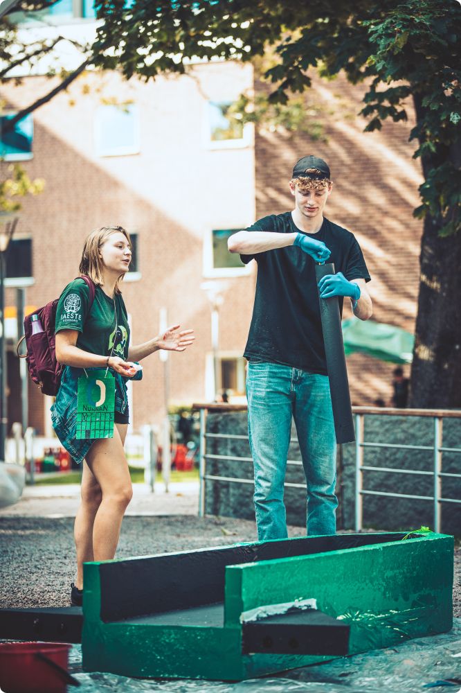 Byggplats Kappsegling